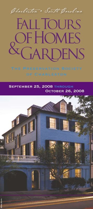Fall Tours of Homes - Preservation Society of Charleston