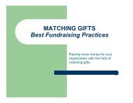 MATCHING GIFTS Best Fundraising Practices - Supporting ...