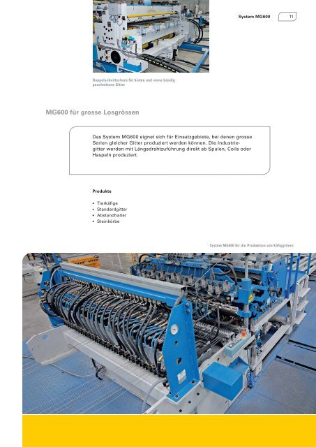 Produktionsanlagen für Industrie- und Zaungitter Systeme ... - Schlatter