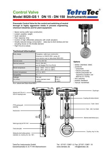 Data sheet 8020 - TetraTec Instruments GmbH