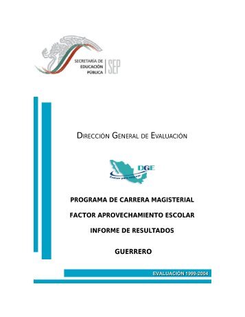 Interpretacion de Resultados de Aprovechamiento Escolar 20â¦