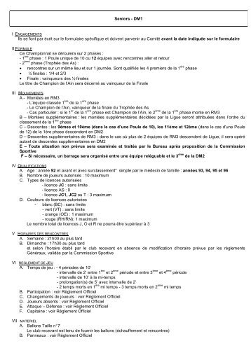 reglement particulier DM1.pdf - comite ain basket