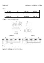 Part: 5631-BSR Specifications of Seven segment LED display ...