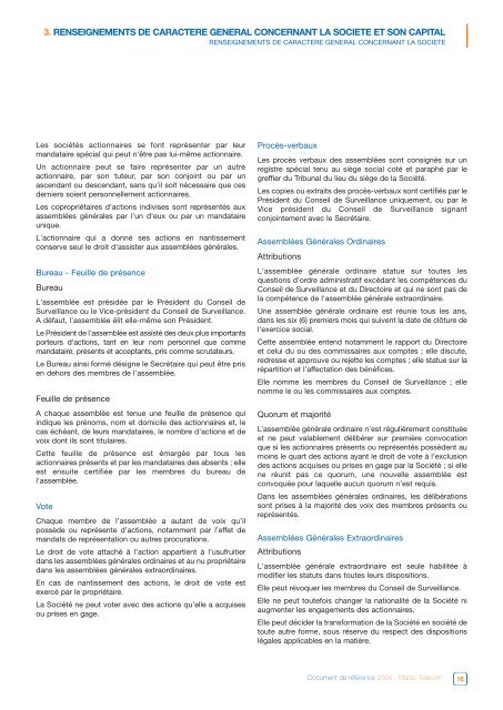 Document de RÃƒÂ©fÃƒÂ©rence 2005 (AMF) (FR) - Maroc Telecom