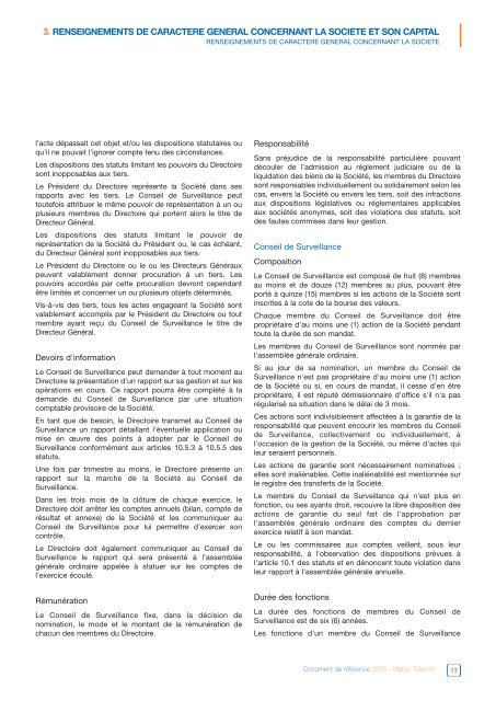 Document de RÃƒÂ©fÃƒÂ©rence 2005 (AMF) (FR) - Maroc Telecom