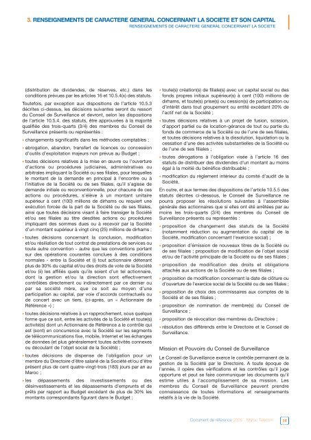 Document de RÃƒÂ©fÃƒÂ©rence 2005 (AMF) (FR) - Maroc Telecom