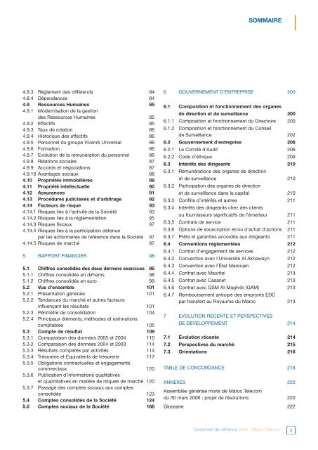 Document de RÃƒÂ©fÃƒÂ©rence 2005 (AMF) (FR) - Maroc Telecom