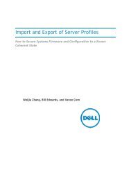 Import and Export of Server Profiles - Dell Community