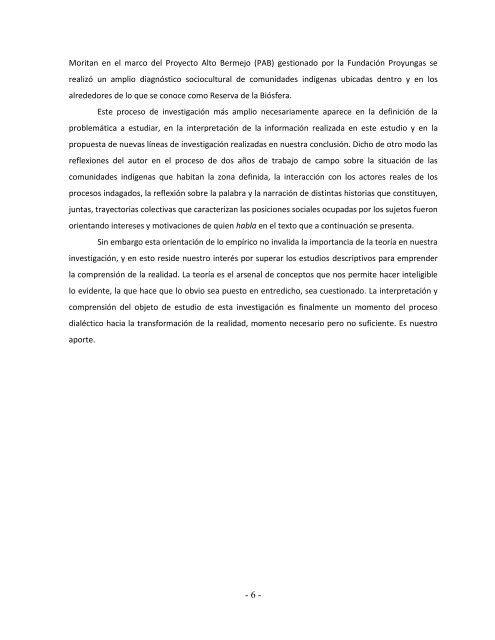 Descargar el documento en formato pdf. - FundaciÃ³n ProYungas