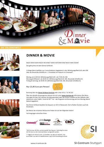 Dinner & Movie - SI Centrum Stuttgart