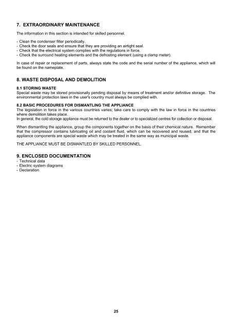 gb use and maintenance manual blast chiller/shock freezer