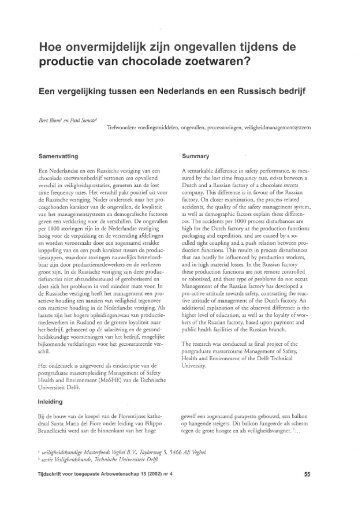 Hoe onvermijdelijk zijn ongevallen tijdens de productie van ...