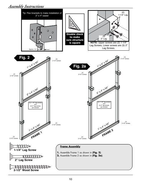 Assembly Instructions - Swing-N-Slide