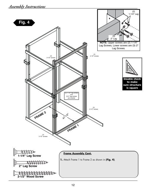 Assembly Instructions - Swing-N-Slide