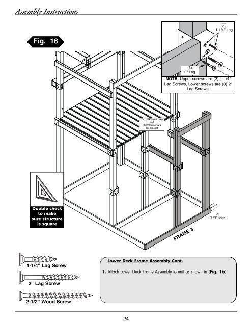 Assembly Instructions - Swing-N-Slide