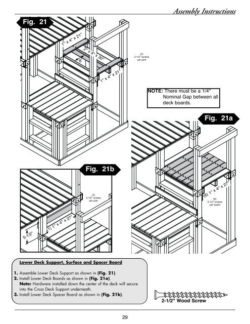 Assembly Instructions - Swing-N-Slide