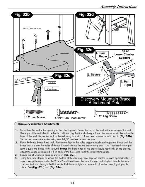 Assembly Instructions - Swing-N-Slide