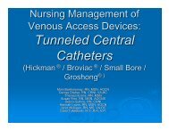 Module 5: Tunneled Central Catheters (Hickman ... - Mghpcs.org