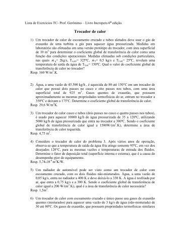 Lista de Exercicios - Sistemas