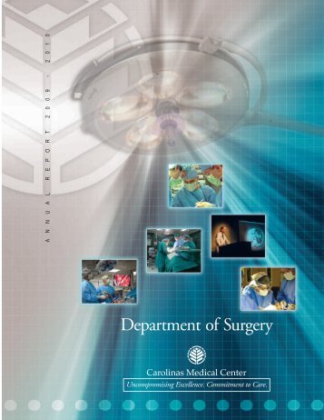 Department of Surgery - Carolinas HealthCare System