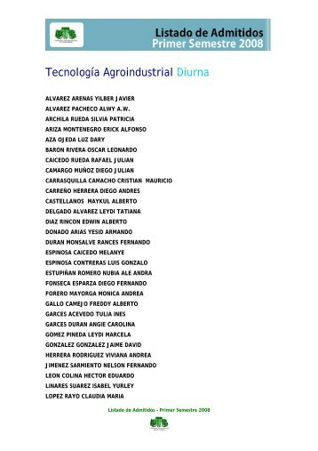 TecnologÃ­a Agroindustrial Diurna - Unidades TecnolÃ³gicas de ...