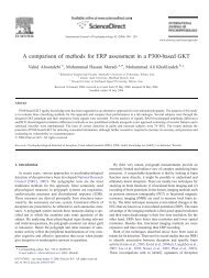 A comparison of methods for ERP assessment in a P300-based GKT