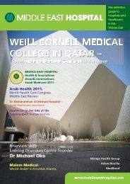 WEILL CORNELL MEDICAL COLLEGE IN QATAR â - Middle East ...