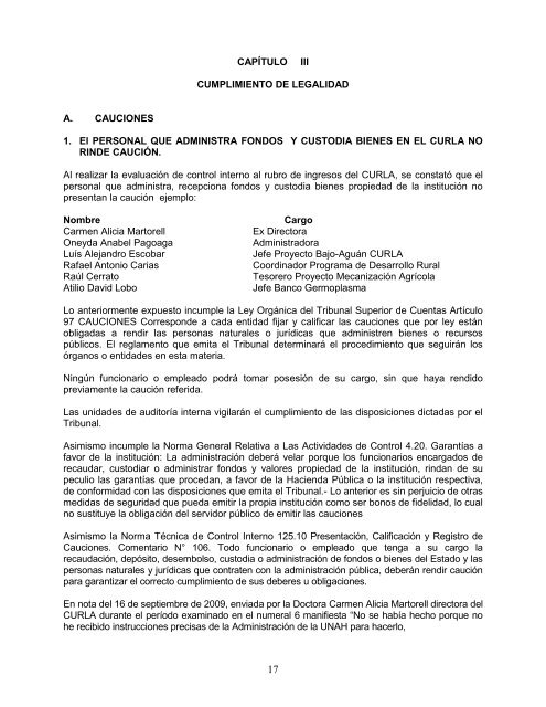 INFORME No.07-2009-dass - Tribunal Superior de Cuentas