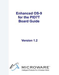 Enhanced OS-9 for the PID7T Board Guide version 1.2