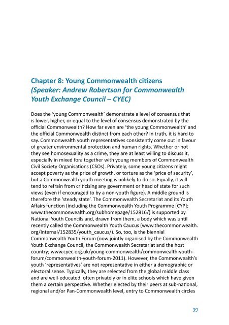 Citizenship and the Commonwealth The Active Commonwealth ...