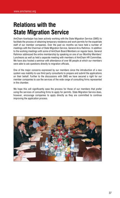 amcham azerbaijan annual report 2008-2009