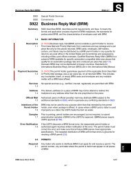DMM S922 Business Reply Mail (BRM)