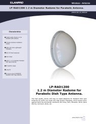 LP-RAD1200 1.2 m Diameter Radome for Parabolic Dish ... - LanPro