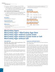 MacConkey Agars MacConkey Agar â¢ MacConkey ... - BVA Scientific