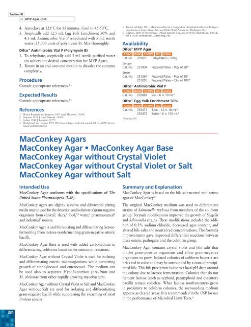 MacConkey Agars MacConkey Agar â¢ MacConkey ... - BVA Scientific