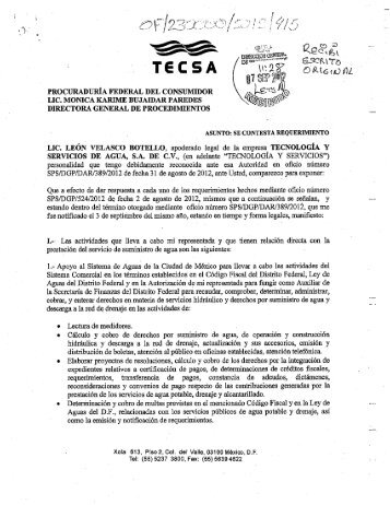 TecnologÃƒÂ­a y Servicios del Agua, S.A. de C.V.