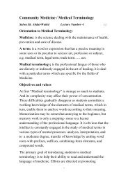 Community Medicine / Medical Terminology