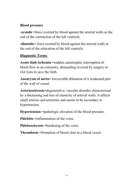 Community Medicine / Medical Terminology