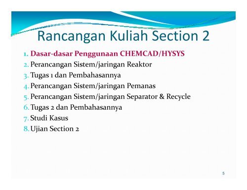 (CHEMICAL PROCESS DESIGN) - Teknik Kimia UNDIP