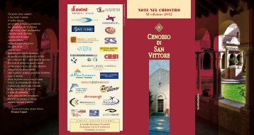 Note nel Chiostro 2012 (in Italian) - Bologna Welcome
