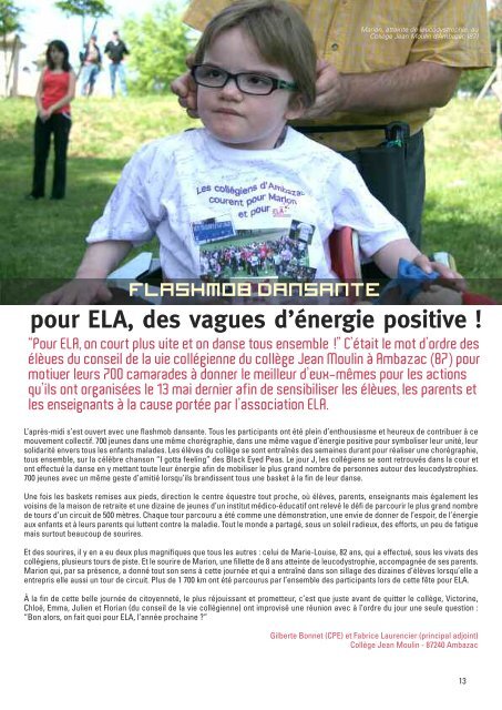 ELA Infos n°74 – juin 2011