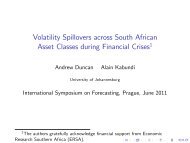 Volatility Spillovers across South African Asset Classes during ...