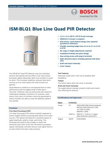 ISM BLQ1 Blue€Line Quad PIR Detector - The Technoworx Store