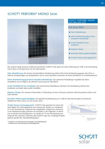 SCHOTT PERFORM Â® MONO 255-270 3BB new frame data sheet ...