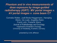 Phantom and in vivo measurements of dose exposure by image ...