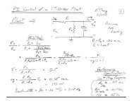 PI Control Design First-Order System - Mechatronics