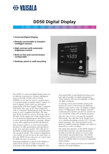 DD50 Digital Display - Hobeco