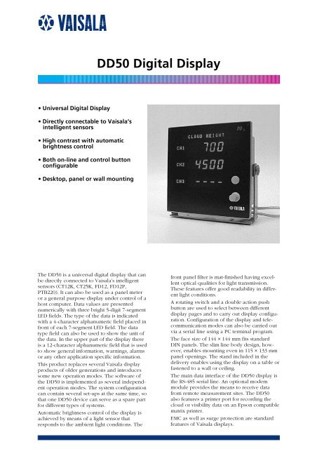 DD50 Digital Display - Hobeco