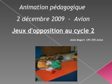Jeux d'opposition / Cycle 2...