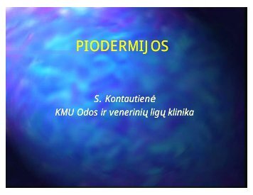 Piodermijos, S. KontautienÄ